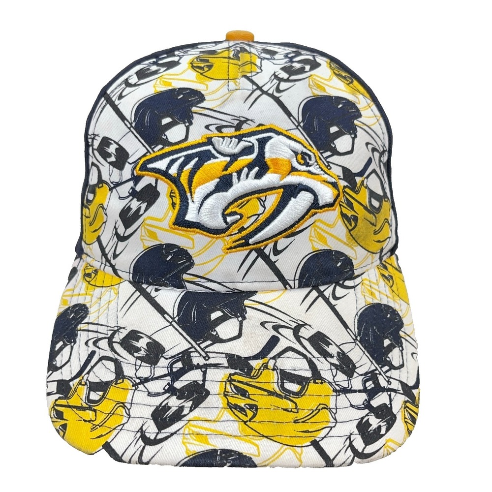 Nashville Predators‎ Hat Cap Strap Back Youth Kids AOP NHL Hockey Adjustable '47